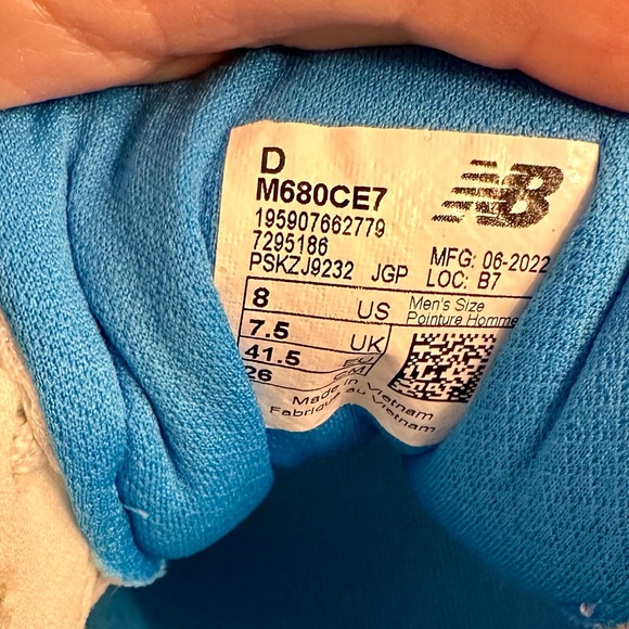 New Balance Fresh foam 680 V7 men’s size 8 - Picture 6 of 7